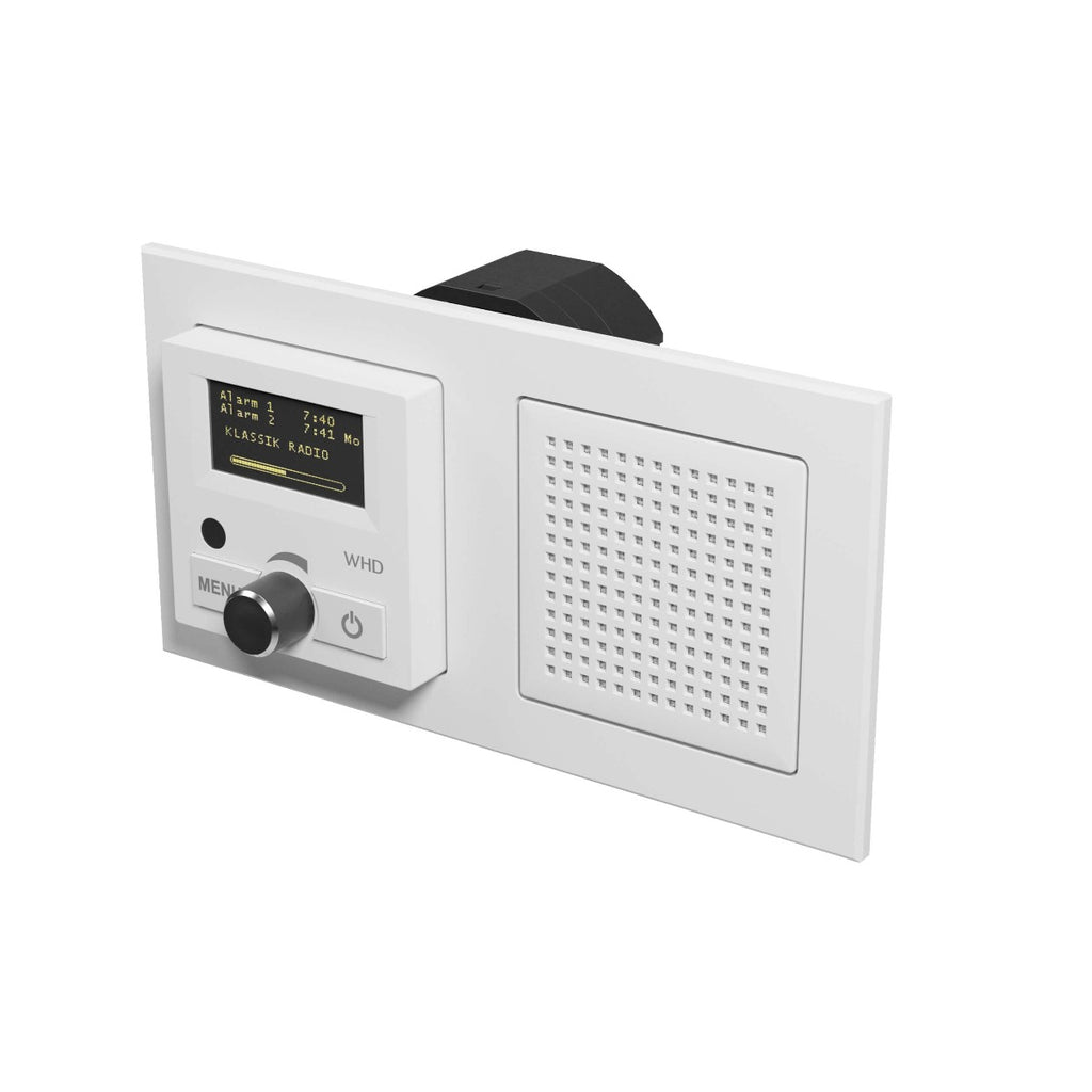 DAB+ UP-Radio Set KEL 55 RC, weiss - Unterputzradio für die Wand-Montage inkl. KEL 55 Lautsprecher und Fernbedienung
