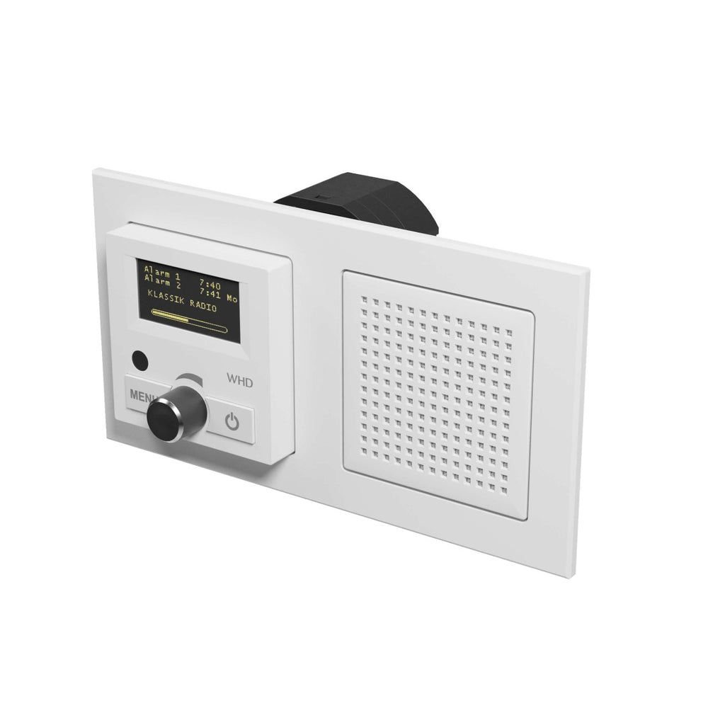 DAB+ UP, Radio Set KEL 55, Weiß - Digitales Unterputzradio mit UKW für´s Schalterprogramm inkl. KEL 55 Lautsprecher