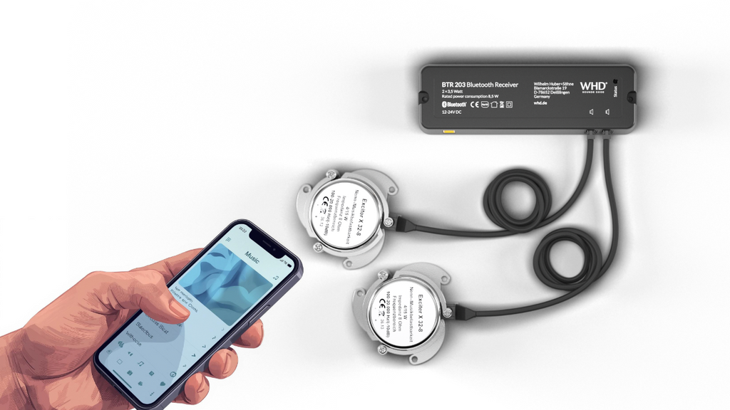 BTR203 Exciter Set - Bluetooth Soundanlage für versteckten Einbau mit 3 W Verstärkerleistung