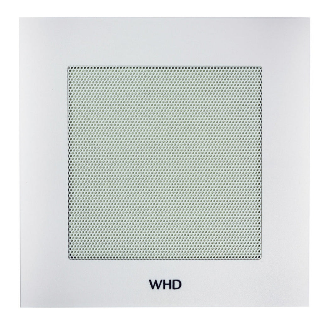 KBW M180 Basic - Quadratische Kunststoffblende Weiß mit Gitter Weiß für M/R 180 Lautsprecher