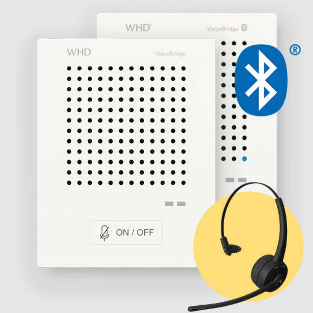 VoiceBridge Standard+Bluetooth - Gegensprechanlage zum Nachrüsten mit 2 Sprechstellen und Bluetooth-Headset